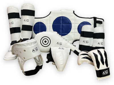 AXG NEW GOAL AXG Premium Bestow Taekwondo Muay ThaiKickboxing MMA Kit (Medium) 9 to 15yrs Boxing Kit