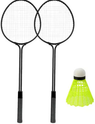 VELLFIRE 2 PC Doble Shaft Racket with 1 shuttle cock Free Badminton Kit