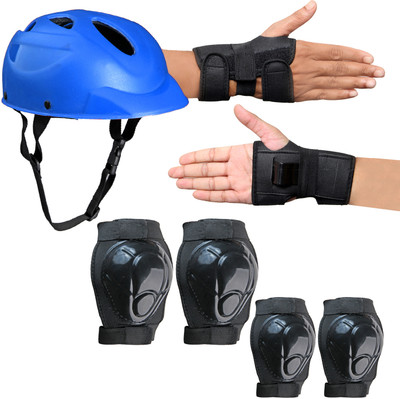 prikli Protective Guard Kit blue Cycling Set 7 in 1 SMALL SIZE 6- 10 YEAR Cycling Skating Kit
