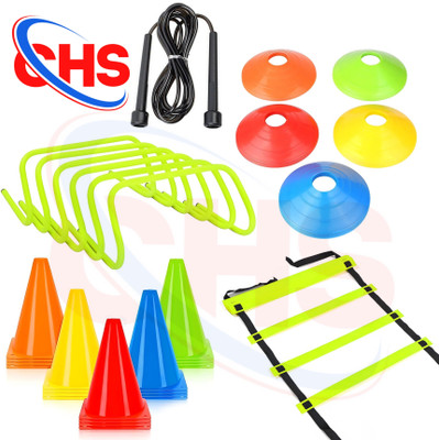 CHS Plastic Football Training Kit Combo of 5item Training For Home & Gym, Park Do it Football & Fitness Kit
