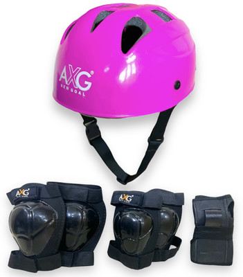 AXG NEW GOAL Pink Latest Design Adjustable Multipurpose Cycling / Skating Kit