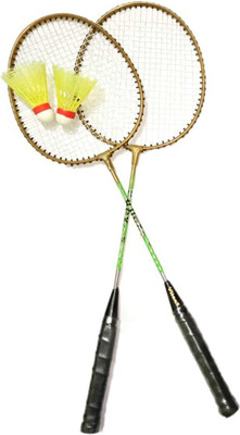 Forgesy BADMINTON PAIR WITH SHUTTLE COCK Branded Badminton Kit