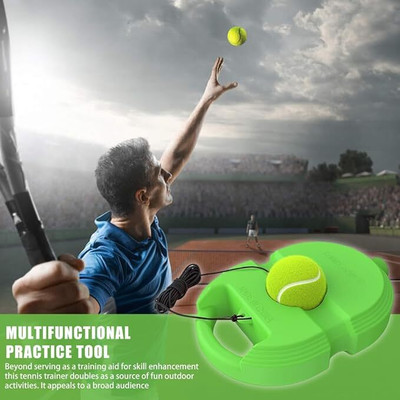 clerika TENNIS REBOUNCE BALL Fill Satnd With Water Or Sand For Weight. Badminton Kit