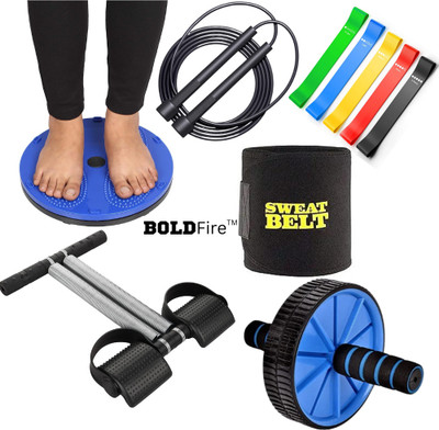 BoldFire Fitnesss Weight loss & Abs Execiser accessories Kit (Pack of 6) Fitness Accessory Kit Kit