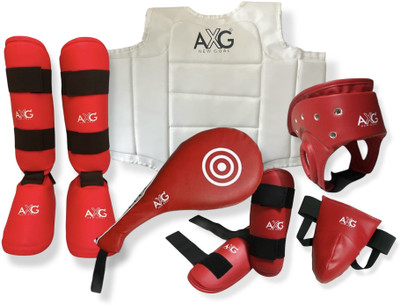 AXG NEW GOAL Premium Karate Kit (6 Items) Large For Age 15+yrs Boxing Kit