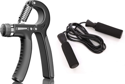 Fitnesstricks Gym Combo of Hand Gripper with Skipping Rope Fitness Accessory Kit Kit