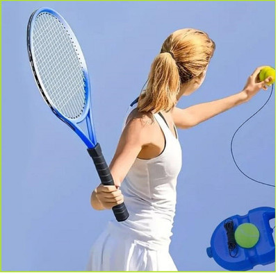 J S K CREATIVE Tennis Training Equipment for Self-Pracitce,Portable Tool,Tennis Rebounder Kit-C Tennis Kit