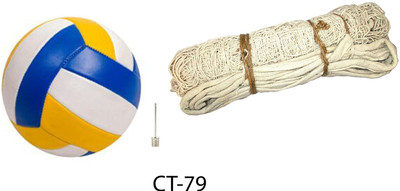 Y2M Superb Quality Volleyball With Cotton Net CT-79 Volleyball Kit