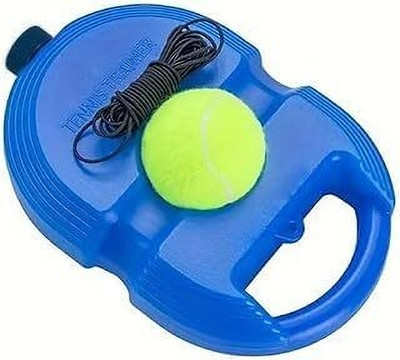 Glenston Tennis Trainer Rebound Ball,Solo Tennis Training Equipment(Pack of 1 Multicolor) Badminton Kit