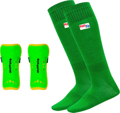 MATTZIG Elite Football Kit (One Pair of Football Socks & One Pair Elite Shin Guard) Football Kit