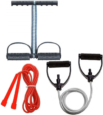 Dr Pacvu Set3|Toning Tube,Jump Skipping Rope or Tummy Trimmer forBody Stretching,Exercise Fitness Accessory Kit Kit