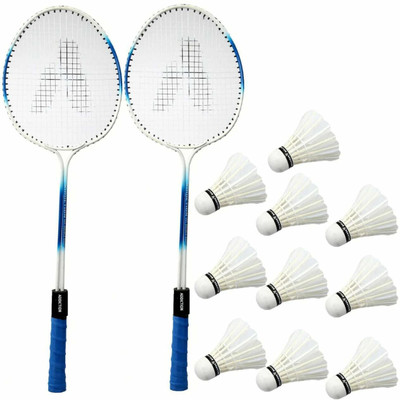 STYRKR Badminton racquets Kit Combo Set Of 2 Piece Racquet With 10 Fathers Shuttle new Badminton Kit
