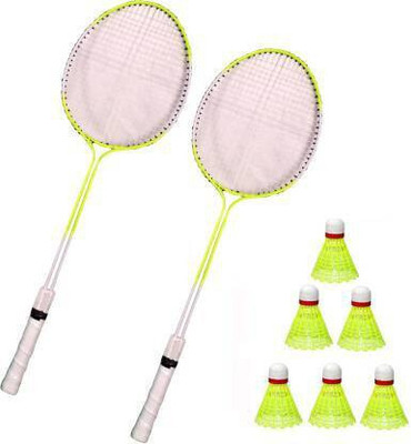 STYRKR 1 pair badminton racket with 6 shutlecoke 2 road Badminton Kit