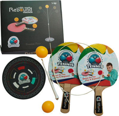 RiseAura Table Tennis Rebound Trainer Set for Kids | Solo Ping Pong Practice Kit Table Tennis Kit