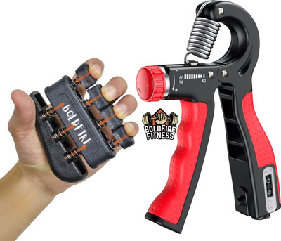 BoldFire Countable Hand Strengthener with Adjustable Resistance Exerciser Wrist(Pck of 2) Hand Grip/Fitness Grip(Multicolor)