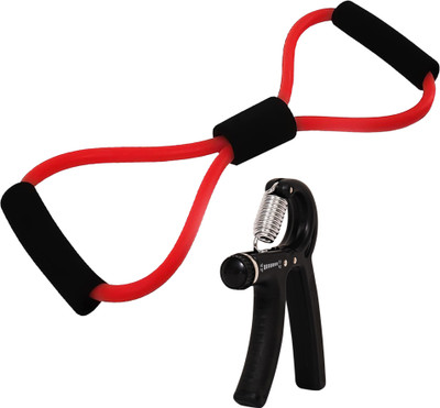 QUICK FIT Fitness Combo Pack of Yoga Chest Expander & Hand Gripper for Workout Fitness Accessory Kit Kit