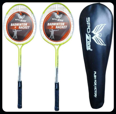 SPO Zone SP-201 Badminton Racket Set WITH Full Cover KIT-8 Badminton Kit