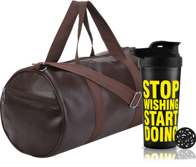TRUE INDIAN Combo Of 700ml Protein Gym Shaker With Stylish Gym & Travel Bag Fitness Accessory Kit Kit