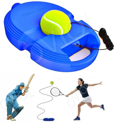 TASTIC Self Tennis & Cricket Practice Ball with String&Base Tennis Trainer Rebound Ball Cricket Kit