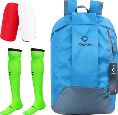 CAPTAIN BAG O5 WITH SOCCER SOCKS AND ACTIVE SHINGUARDS COMBO Football & Fitness Kit