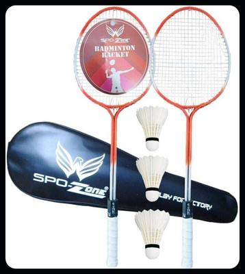 SPO Zone Cover with Multi DoublE Feather 3PcS-71 Badminton Kit