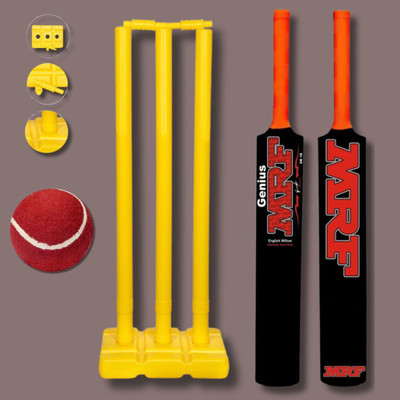 Solutions24x7 NEW EDITION OF PLASTCI CEICKET SET KIT FOR 15+ Cricket Kit