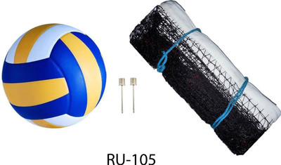 Y2M Superb Quality Volleyball With 2 Needle and Net Nylon DP-105 Volleyball Kit