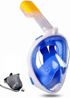 Ketumal snorkel mask,dive mask,swimming goggles,Full Face Snorkel Mask (Blue ,L/XL) Swimming Kit