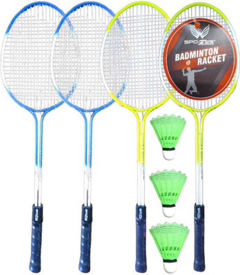 SPO Zone Premium Quality Badminton Racket And Shuttle Cocks With Combo 2618 Badminton Kit