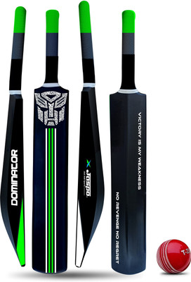 Jaspo Dominator Senior Plastic Cricket Bat with Soft Ball Cricket Kit