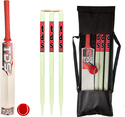 Hapto Indian Sports Wooden Cricket Kit Size 4 Age( 7 to 8 Year) bat Poplar Willow Cricket  Bat For 8 Yrs(1 kg)