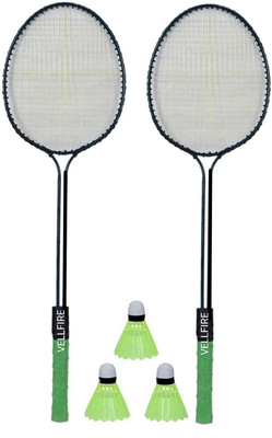 VELLFIRE Double shaft Badminton with 3 pvc shuttles Badminton Kit