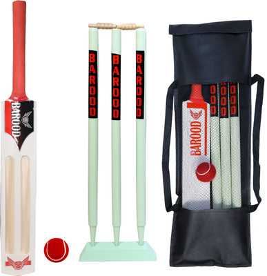 barood sports jumbo poplar wood cricket kit size 4_2 schoop age 9 to 11 year Cricket Kit