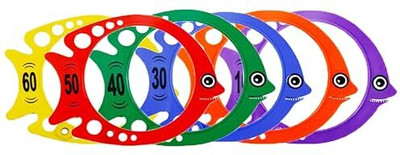 FITFIX Swimming Toy Set: Floating Egg Flips & Diving Fish, Fun Underwater Games Swimming Kit