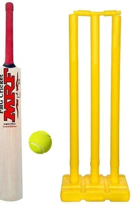 zainab Popular cricket bat with plastic stump set with tennis ball Cricket Kit