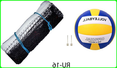 zxxxt md_Kit_Classic Volleyball With 2 Needle and Net Nylon DP-16 Volleyball Kit