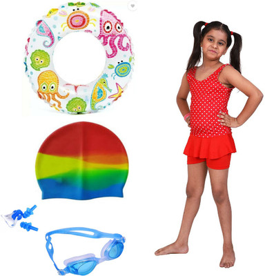 SHIFTER HIGH QUALITY Premium Girls Swimming Kit combo with swim suits for 14-16YEARS Swimming Kit
