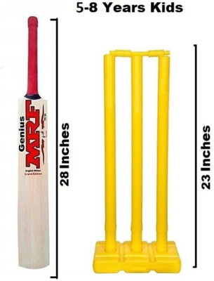 zainab Cricket Bat with PvC YLW cricket set & 1 tennis ball for (10-14 years) Cricket Kit
