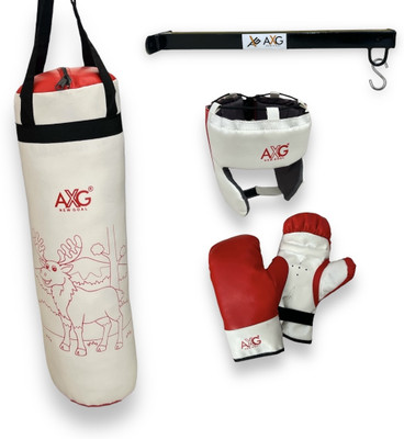 AXG NEW GOAL High Quality 18 inch Punching kit for creative kids (Upto 10yrs) with Wall stand Boxing Kit