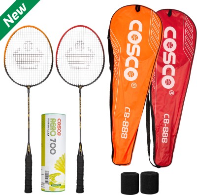 COSCO CB-888 Combo - 2 Racquet with 6 Shuttle (2 Wrist Band) Badminton Kit