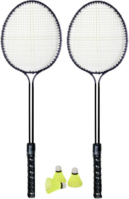 STYRKR 2 Pc Badminton Set with 3 Nylon shuttle cock / Child and Adults Badminton Kit