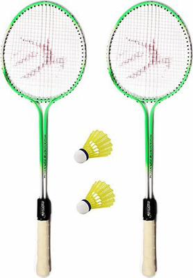 STYRKR Multicolour Badminton kit Set Of 2 Piece Racquet 2 Piece Plastic ShuttleCock Badminton Kit