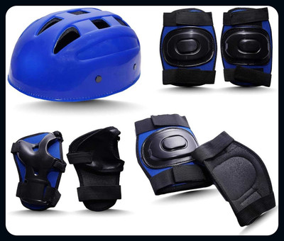 STYRKR NProtective Gear Set for Cycling Riding Sports Age for 15+ Year Blue Skating Kit Skating Kit