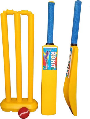 AVIKA SPORTS Plastic Cricket Kids Kit Size 2 for Age Group 3 to 6 Year Cricket Kit Cricket Kit