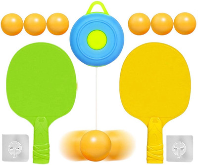 SuperToy Hanging Table Tennis Trainer Set Portable Ping Pong Ball & Racket for Kid Table Tennis Kit