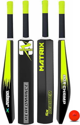 Jaspo Matrix Plastic Cricket Bat with Ball For every age group Cricket Kit