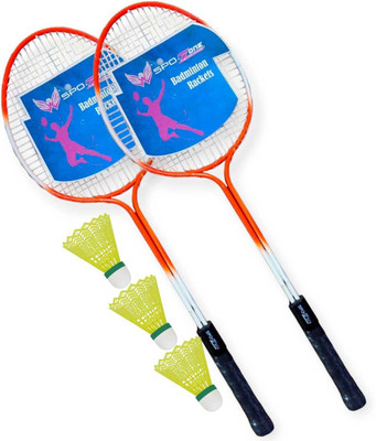 SPO Zone R201 4Combo - 2 Racquet with Shuttle Badminton Kit Badminton Kit
