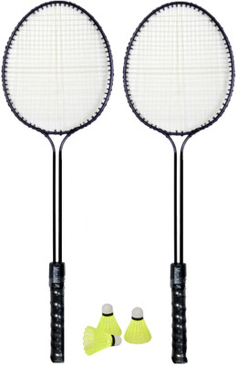 Monika Sports 2 Pc Badminton Set with 3 Nylon shuttle cock / Child and Adults Badminton Kit