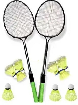 VELLFIRE Double shaft Badminton with 9 pvc shuttles Badminton Kit
