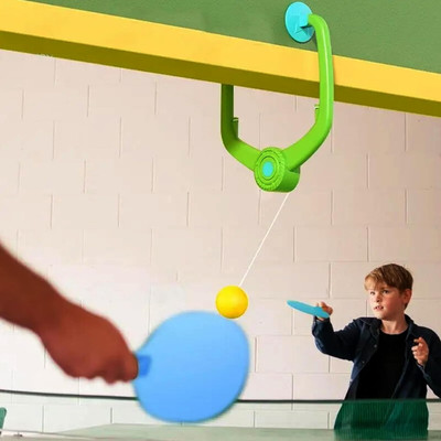 MY BABY LOVE A PERFECT CARE Hanging Table Tennis Self Training Indoor Gaming 2 Racket & 3 Practice Ball Tennis Kit